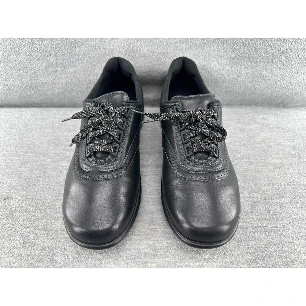SAS L5900785 - Shoes Womens 9 M Walk Easy Sneaker Black Leather Comfort   B15 - Picture 3 of 9